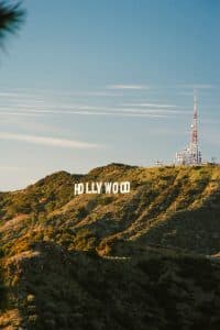 Hollywood Sign in Los Angeles op heuvels