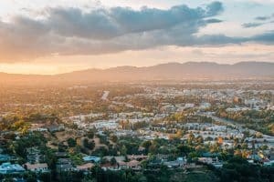 Panorama van San Fernando Valley in Los Angeles