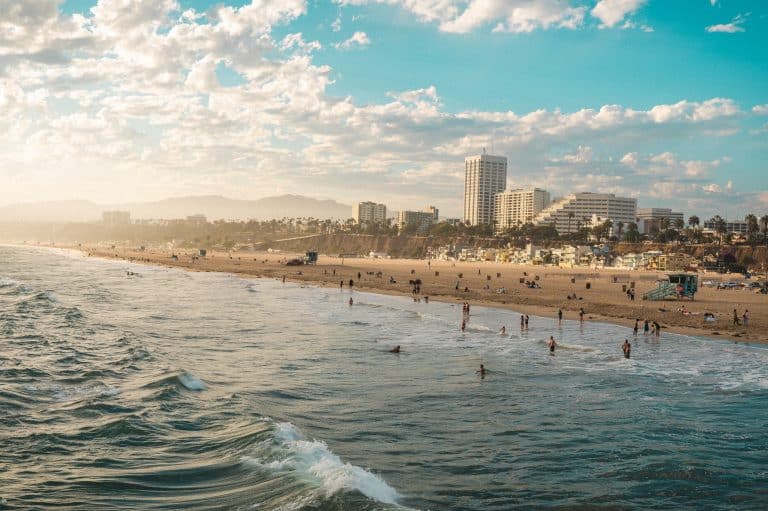Strand van Santa Monica in Los Angeles