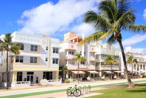 Art Deco gevels in Miami, Florida