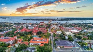 Luchtfoto van St. Augustine, Florida