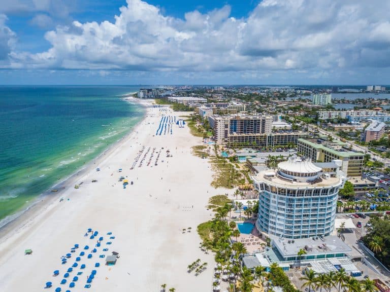 Hotels aan het strand op St. Pete Beach, Florida