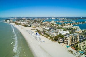 Kustlijn van St. Pete Beach, Florida