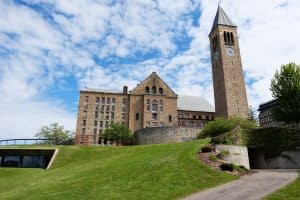Cornell University gebouw in Ithaca New York