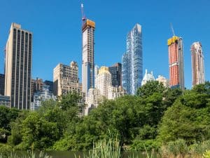 Skyline van New York City gezien vanaf Central Park