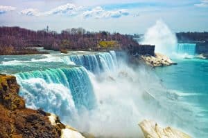 Niagara Falls op de Amerikaanse zijde in New York State
