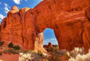 Sand Dune Arch in Arches National Park, Utah