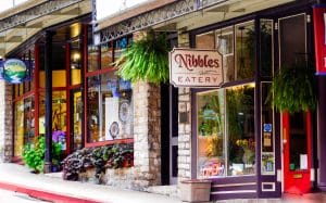 Gevel van Nibbles Eatery in Eureka Springs