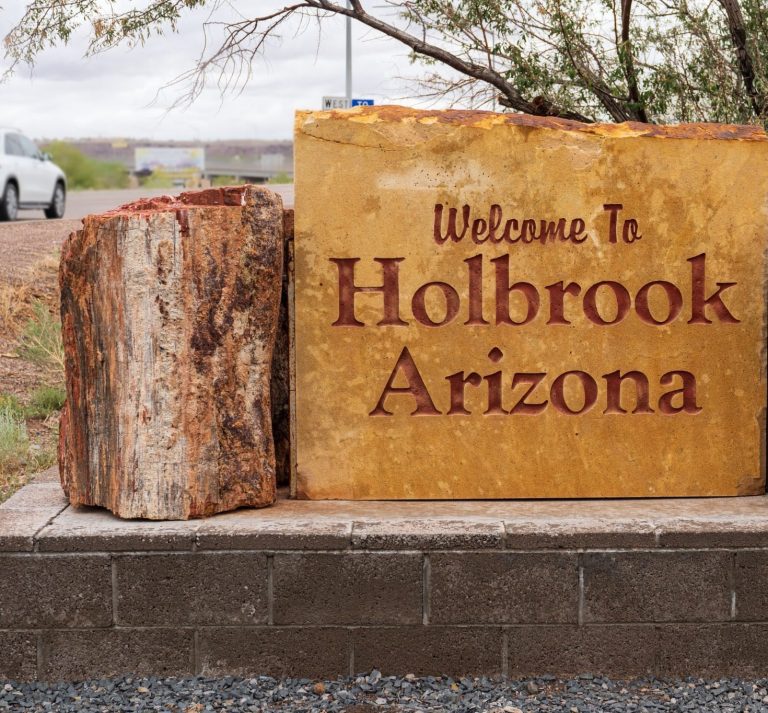 Welkomstbord van Holbrook, Arizona