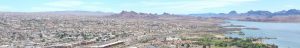 Luchtfoto van London Bridge in Lake Havasu City, Arizona