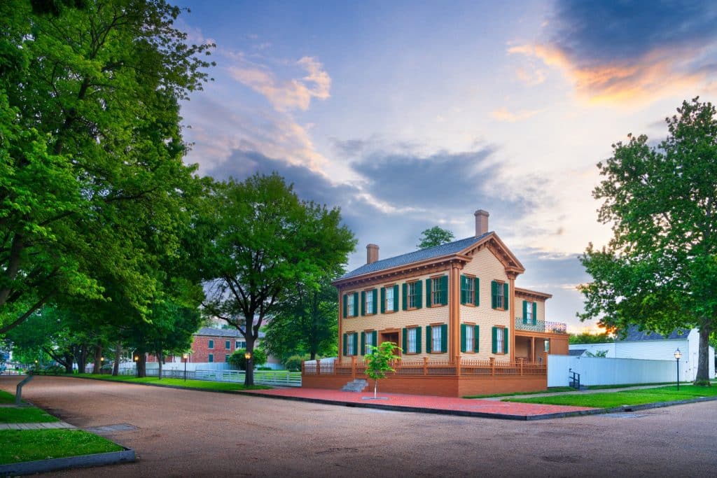Huis van Abraham Lincoln in Springfield, Illinois