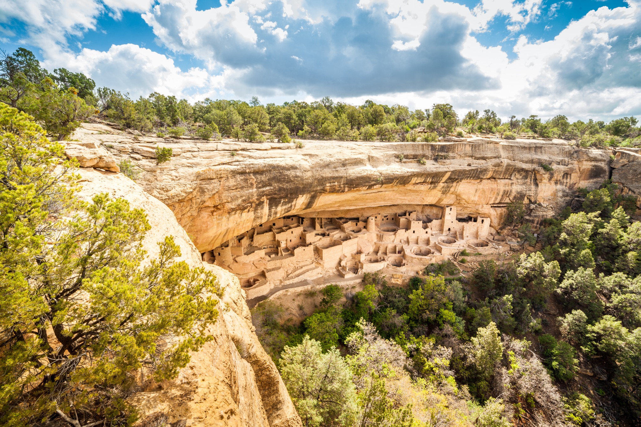 Grote klipwoning in Mesa Verde National Park, Colorado