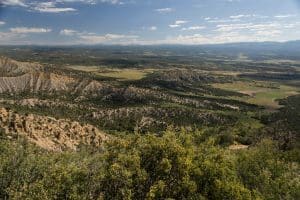 Uitzicht op Mesa Verde National Park in Colorado