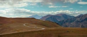 Trail Ridge Road in Colorado met bergpanorama