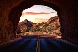 Tunnel met uitzicht op Springdale, Utah