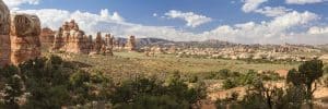 Zandstenen torens in Canyonlands National Park in Utah