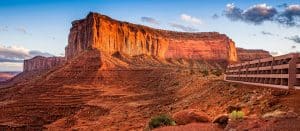 Hotel met uitzicht op Monument Valley Arizona