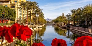 Waterfront in downtown Scottsdale Arizona