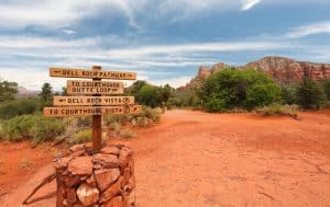 Bewegwijzering Bell Rock Sedona Arizona