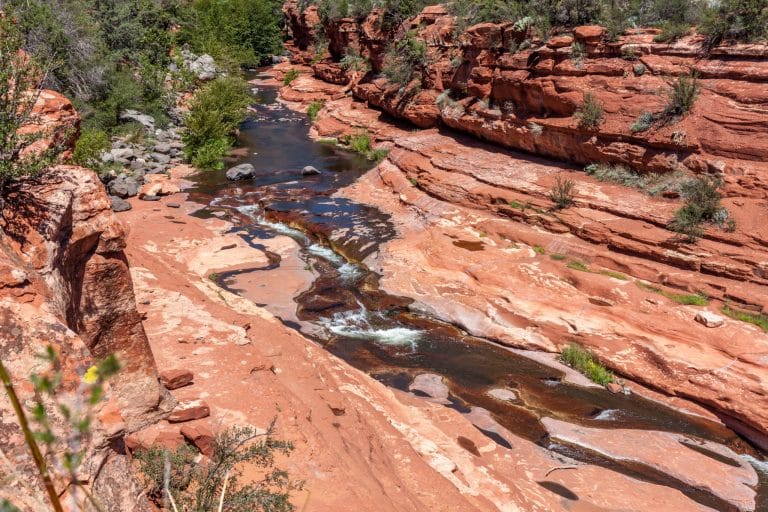 Kreek bij Slide Rock State Park Sedona Arizona