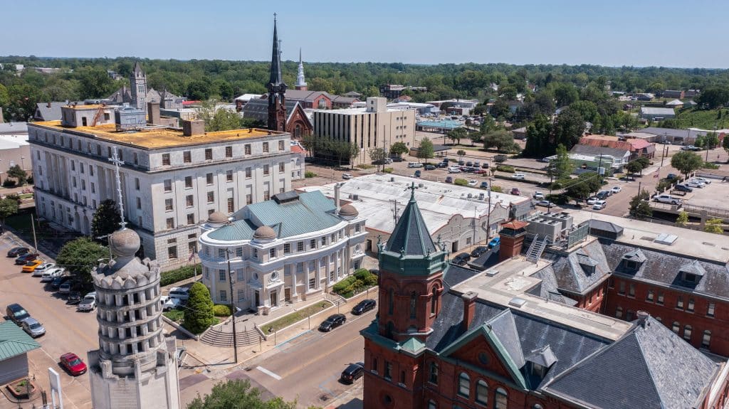 Stadscentrum van Vicksburg, Mississippi