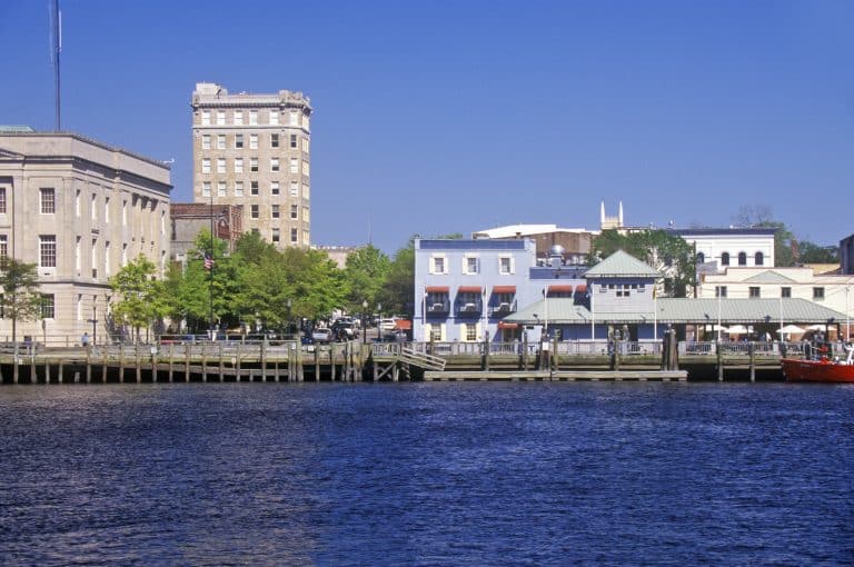 Waterfront,Of,Wilmington,Across,The,Cape,Fear,Rive,In,North