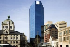 Moderne en historische gebouwen in Lexington, Kentucky