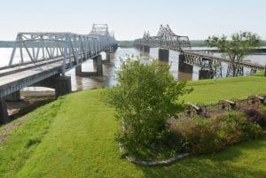 Bruggen over de Mississippi bij Vicksburg, Mississippi