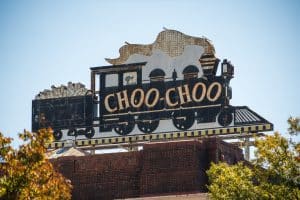 Choo Choo treinteken in Chattanooga, Tennessee