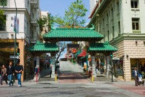 Toegangspoort tot Chinatown in San Francisco, California