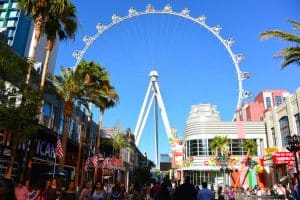 Las Vegas met High Roller reuzenrad overdag
