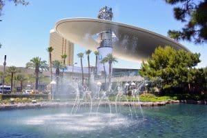 Las Vegas met Fashion Show Mall en fontein