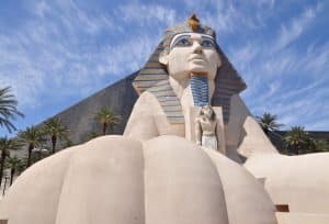 Las Vegas met Luxor Hotel en Sfinx