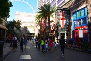 Las Vegas winkelgebied bij High Roller
