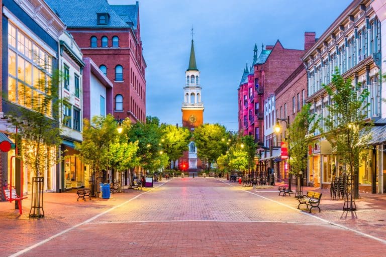 Straatbeeld Church Street Marketplace Burlington Vermont