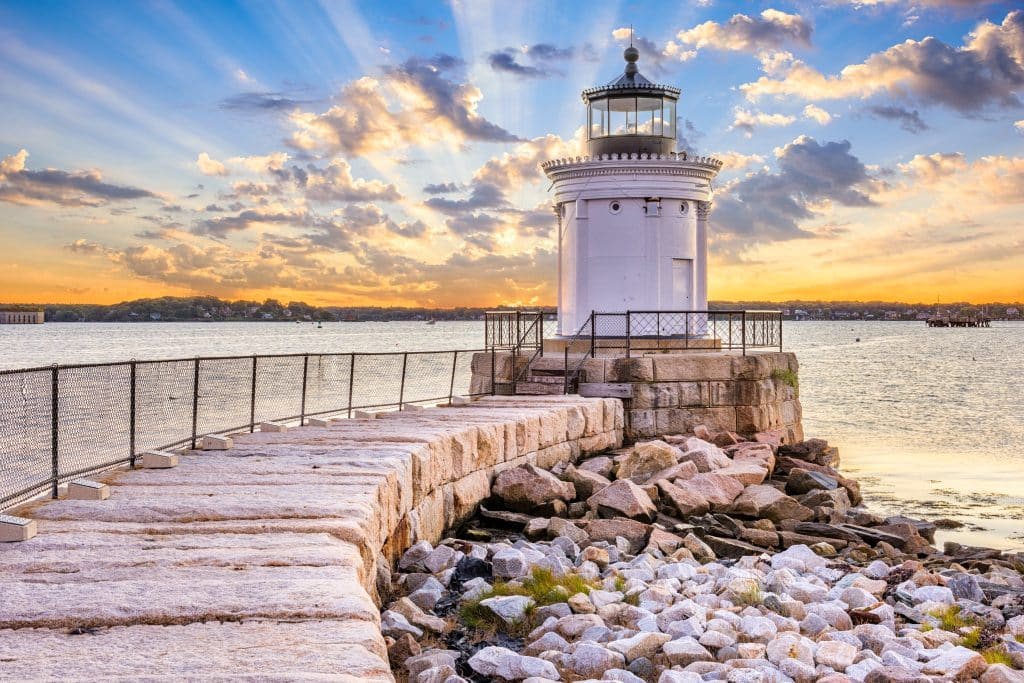 Vuurtoren Bug Light bij Portland, Maine