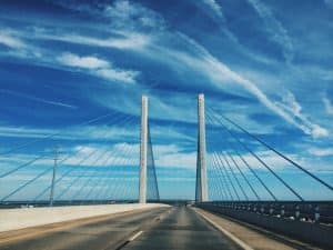 Indian River Inlet brug bij Bethany Beach Delaware