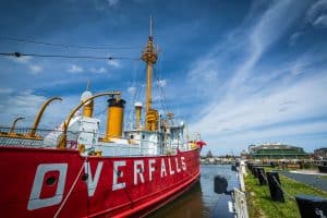 Historisch lightship Overfalls in Lewes Delaware