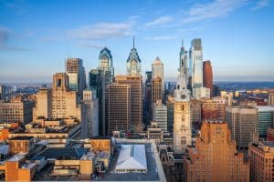 Skyline Philadelphia met City Hall Pennsylvania