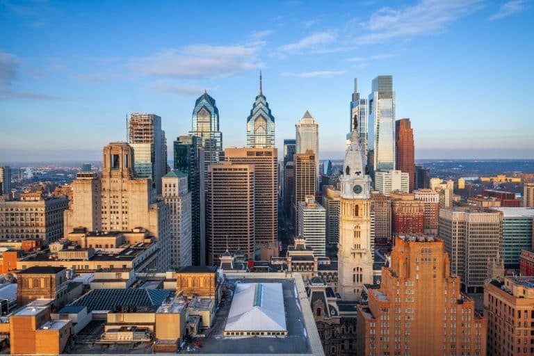 Skyline Philadelphia met City Hall Pennsylvania