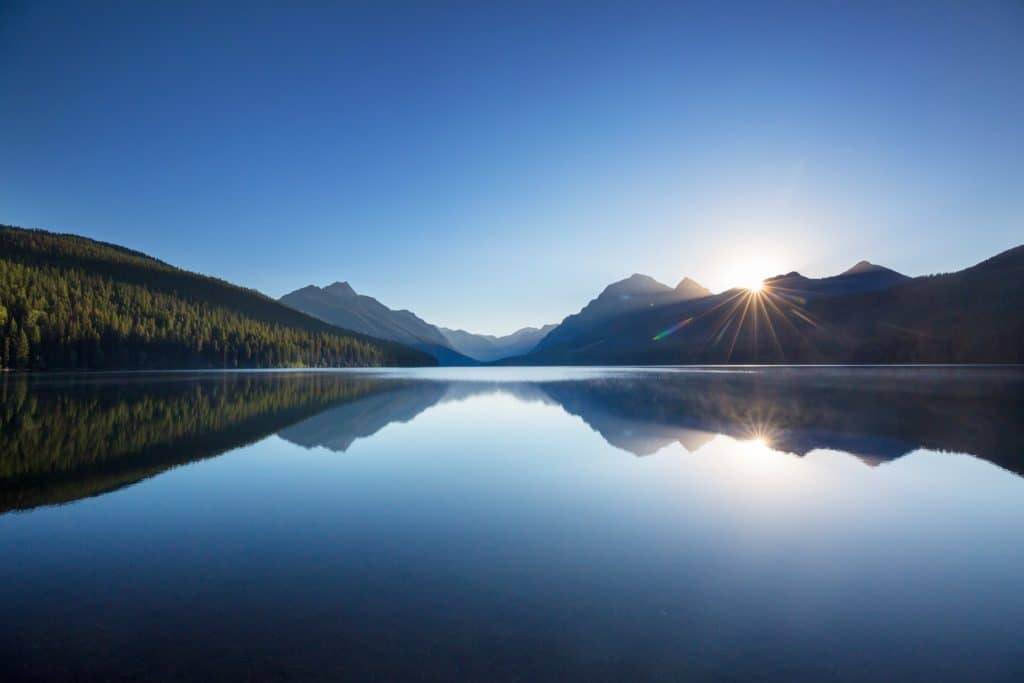 Bowman Lake in Glacier National Park, Montana