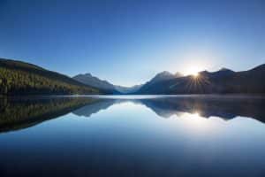 Bowman Lake in Glacier National Park, Montana
