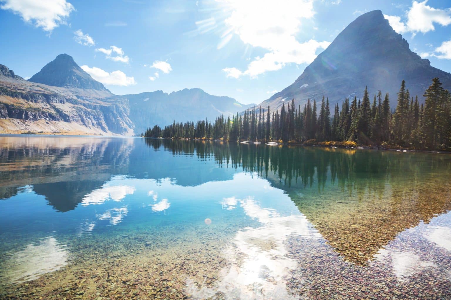 Hidden Lake in Glacier National Park, Montana