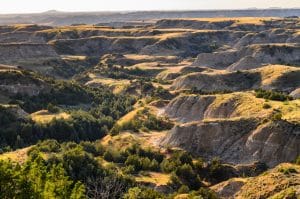 Medora North Dakota heuvelachtig Badlands landschap