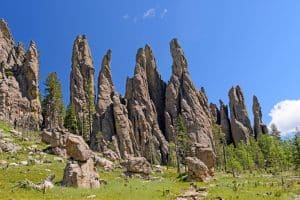 Rotsformaties Needles in Custer State Park South Dakota
