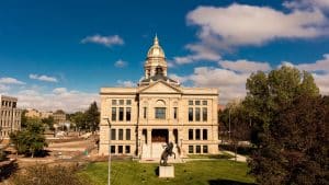 Historisch Capitool gebouw in Casper Wyoming