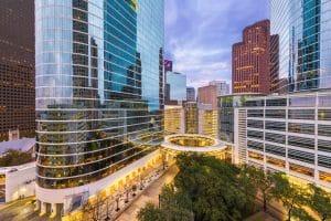 Moderne kantoorgebouwen in Houston, Texas