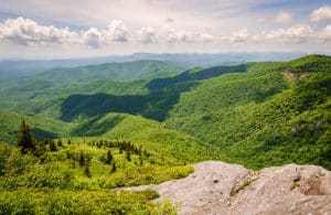 Groene bergen in Shenandoah National Park