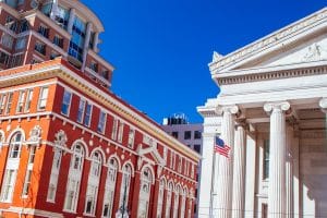 Klassieke gebouwen in New Orleans, Louisiana