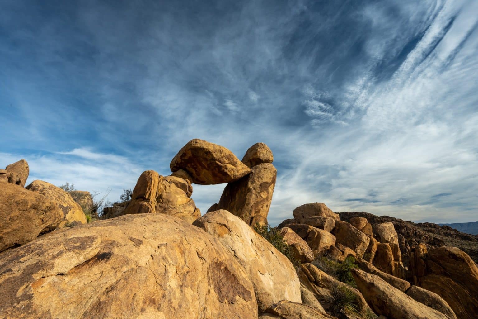 Balancing Rock in Big Bend National Park Texas